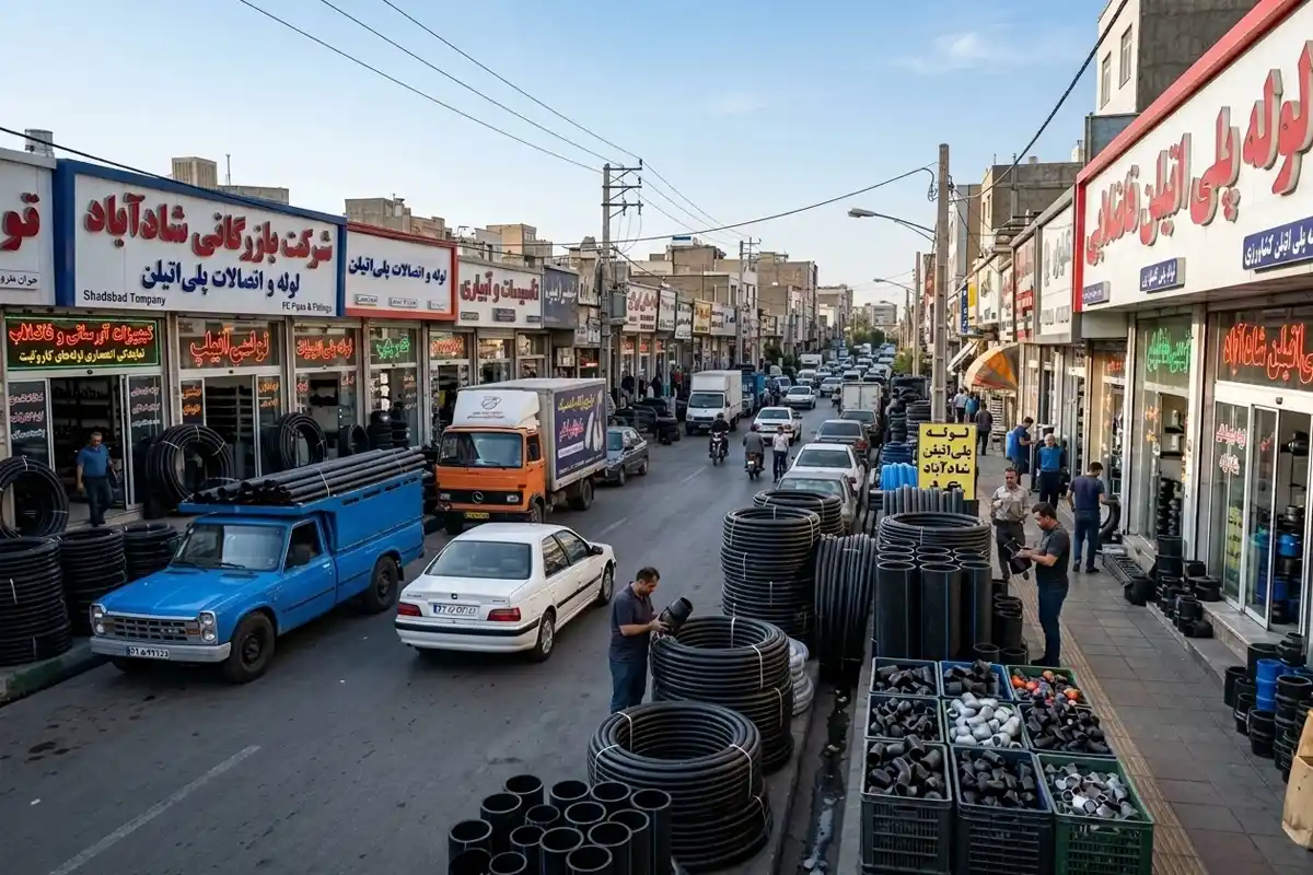 بازار لوله پلی اتیلن شادآباد