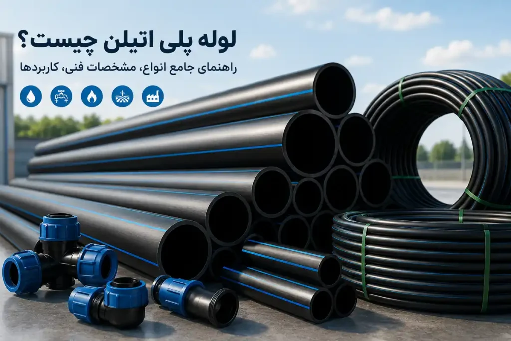 لوله پلی اتیلن یا PE Pipe نوعی لوله پلیمری