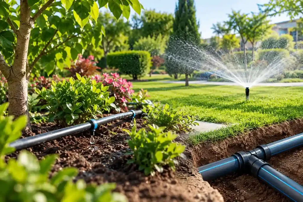 بهترین سیستم آبیاری برای فضای سبز کدام است - سلسله حیات آب کرمان