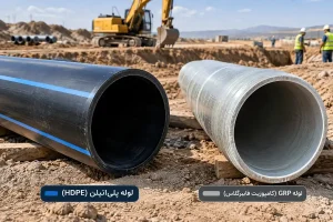 مقایسه لوله پلی اتیلن و لوله GRP